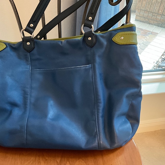 Coach shoulder bag blue/green - double coach tags - Picture 5 of 14